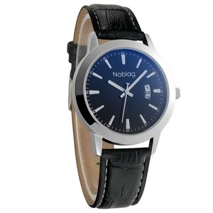 Noblag monsieur watch unisex black leather